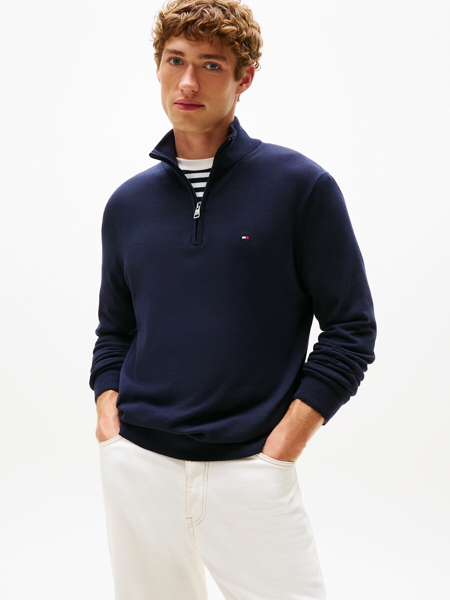 Suéter TOMMY HILFIGER com gola de zíper