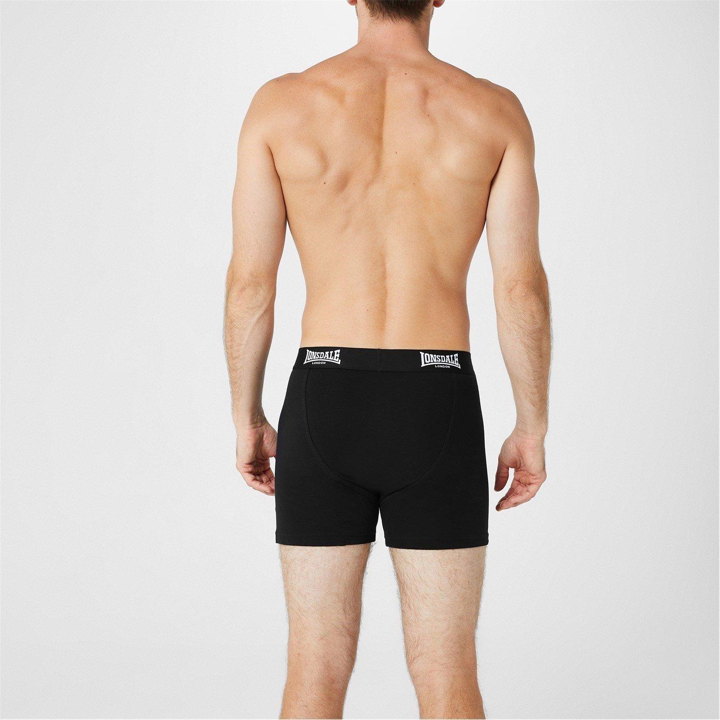 Lonsdale 2 Pack Boxers Mens