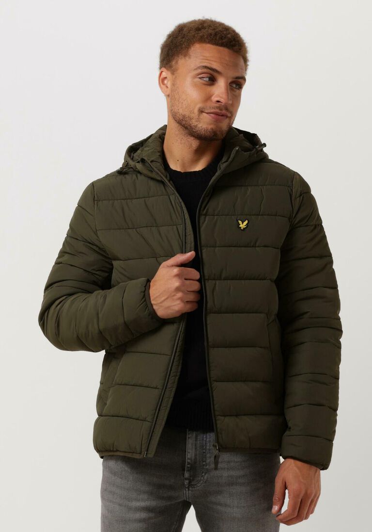LYLE & SCOTT groene lyle & scott gewatteerde jas lightweight puffer jacket