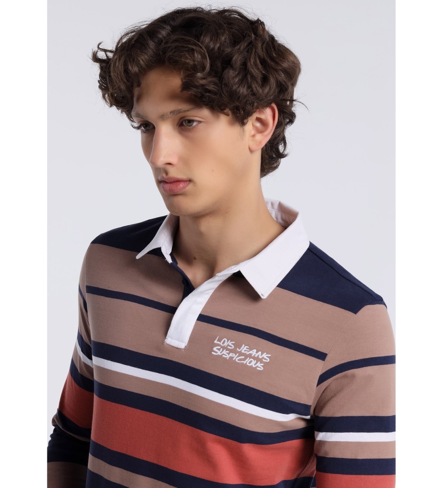 Polo de manga comprida Lois 131989 Marrom