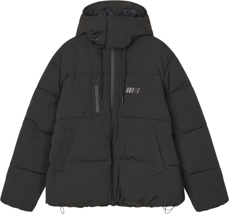 Barfod Excursion'' Boxy Logo Puffer Jacke Black