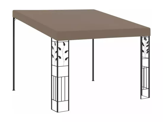 Belvédère mural 3x3x2,5 m Taupe