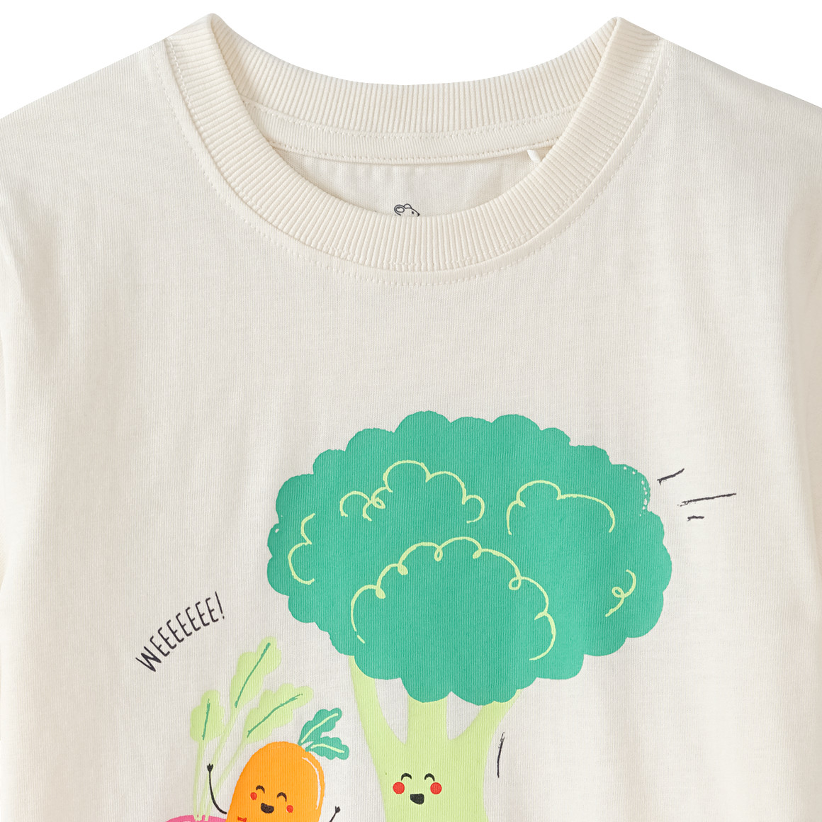 Topolino Jungen T-Shirt mit Gemüse-Print creme