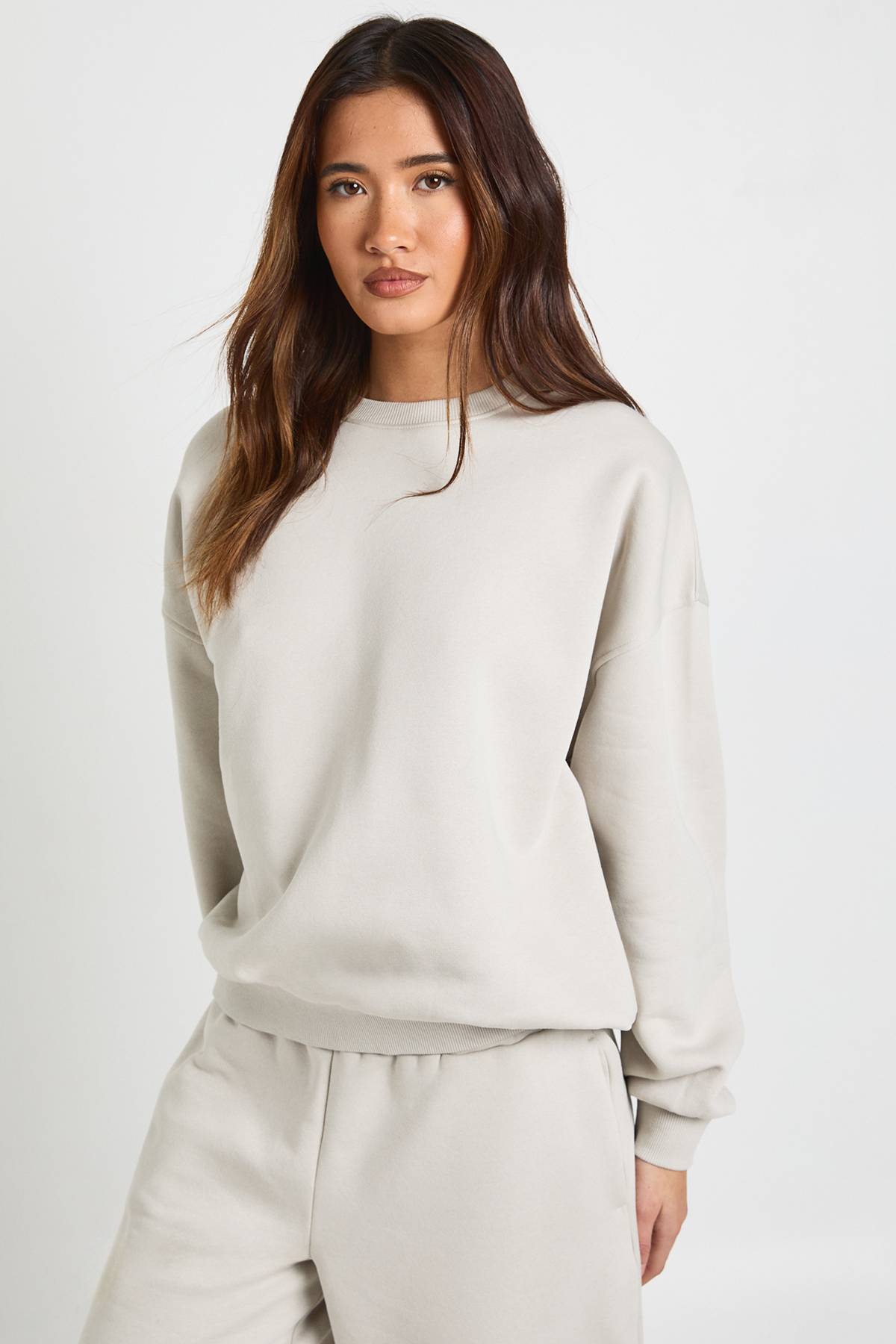 boohoo Survêtement Sweat-shirt à Détails de Coutures et Jogging Ample