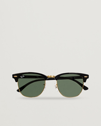 Ray-Ban Clubmaster Sunglasses Mock Tortoise/Crystal Green