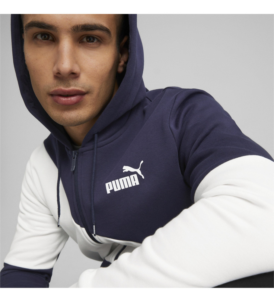 Conjunto de treino completo Puma Power Cat Sweat azul marinho