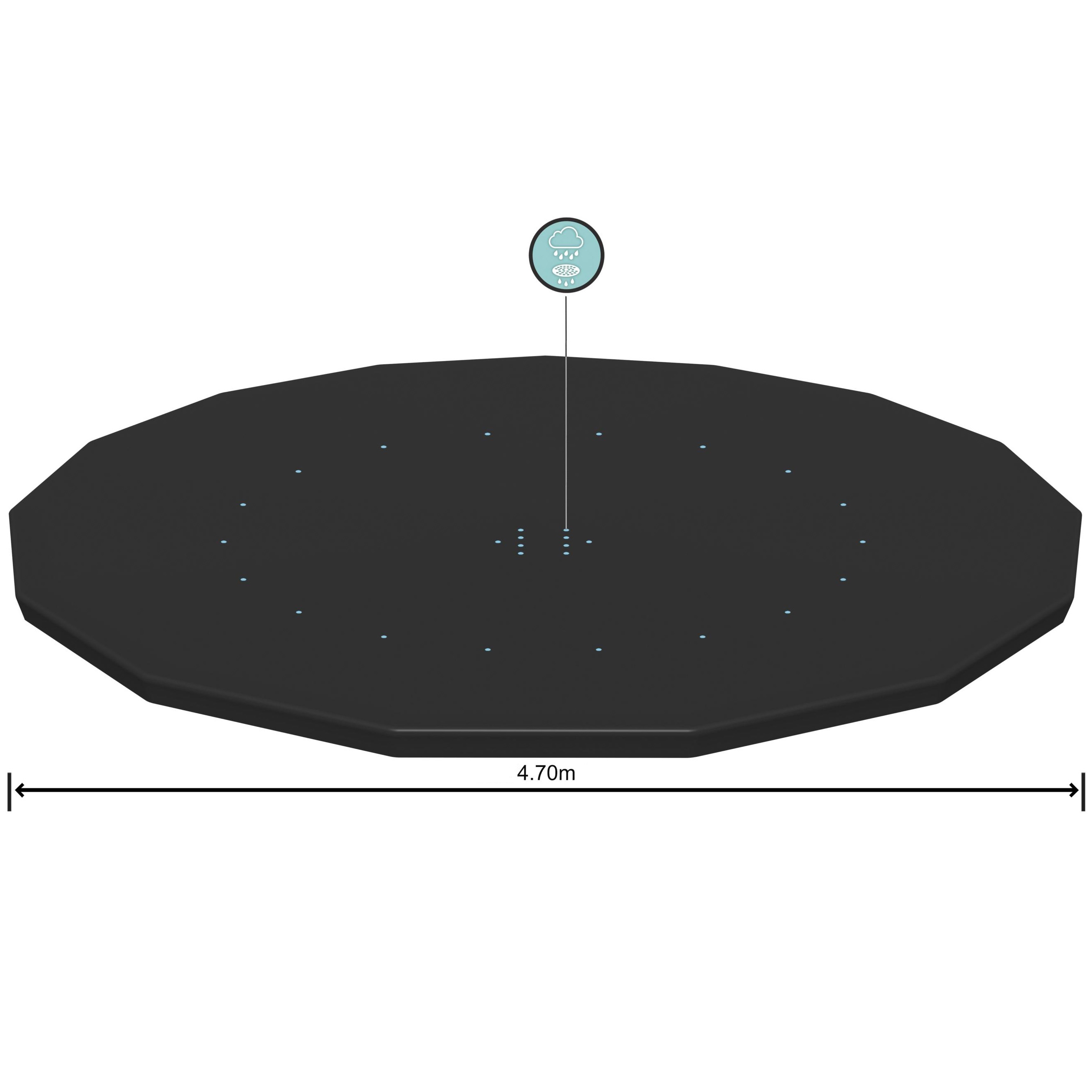 Abdeckplane für Pool 457 cm