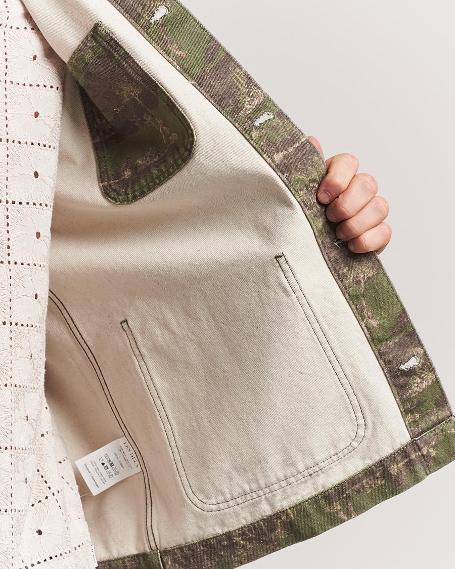 Les Deux Layton AOP Denim Overshirt Camo