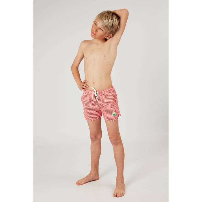 Veritas-Kids zwemshort seersucker strepen Good Vibes