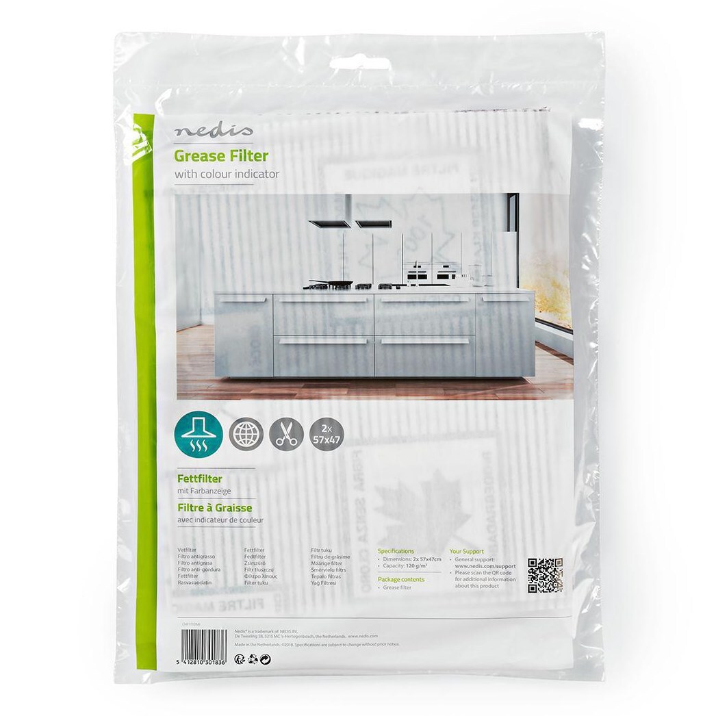 Fettfilter til kjøkkenvifte 125 g/m²