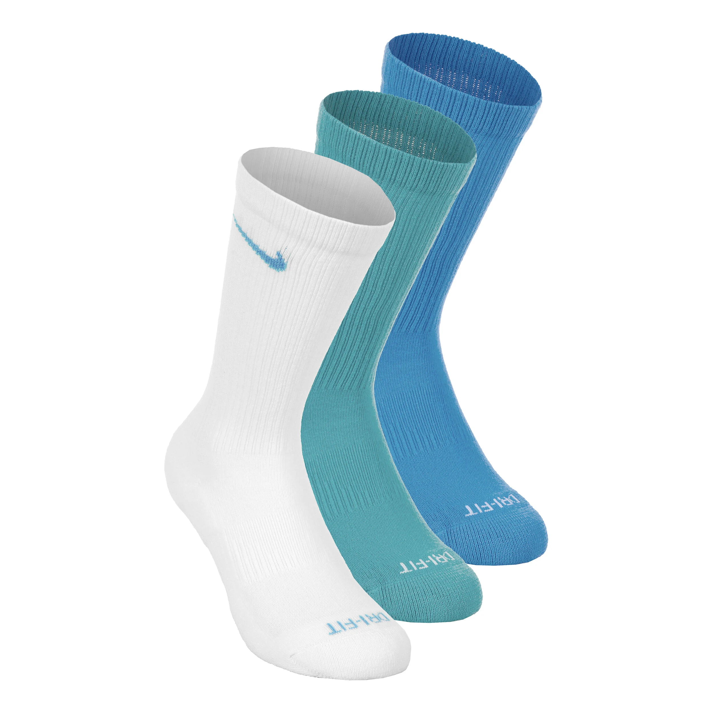Nike Everyday Plus Cush Crew Chaussettes De Sport Pack De 3 - Multicouleur