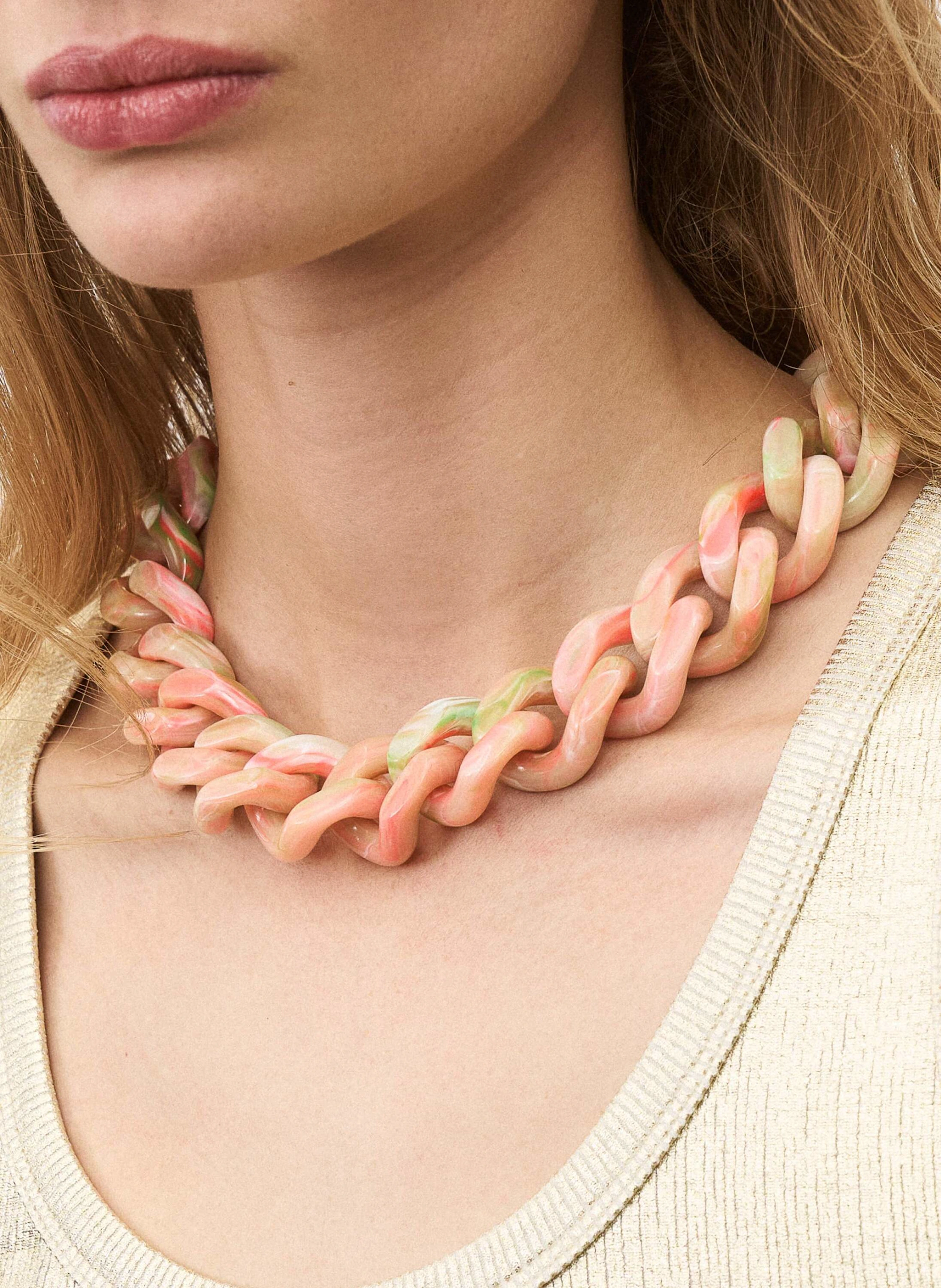 VANESSA BARONI Kette FLAT CHAIN NECKLACE SUMMER VIBE by GLAMBOU