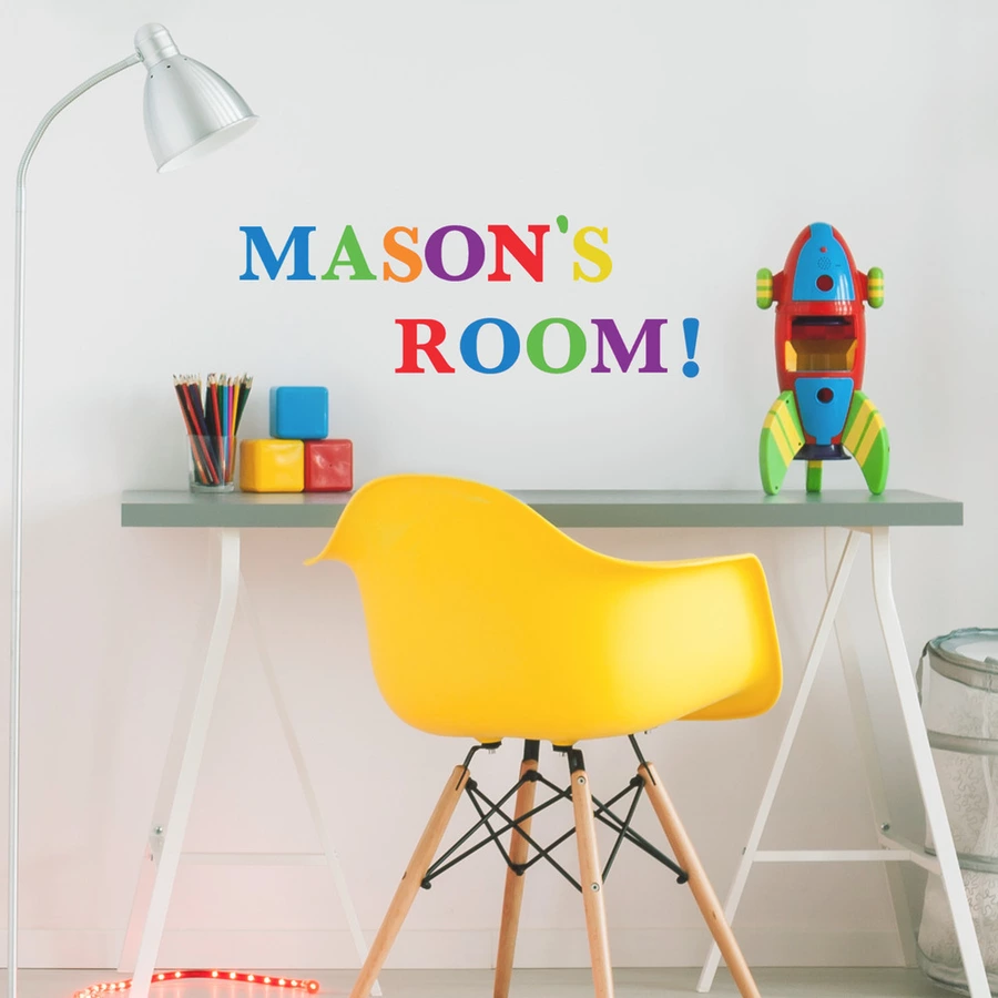 Room Mates Buchstaben Bunt Mehrfarbig