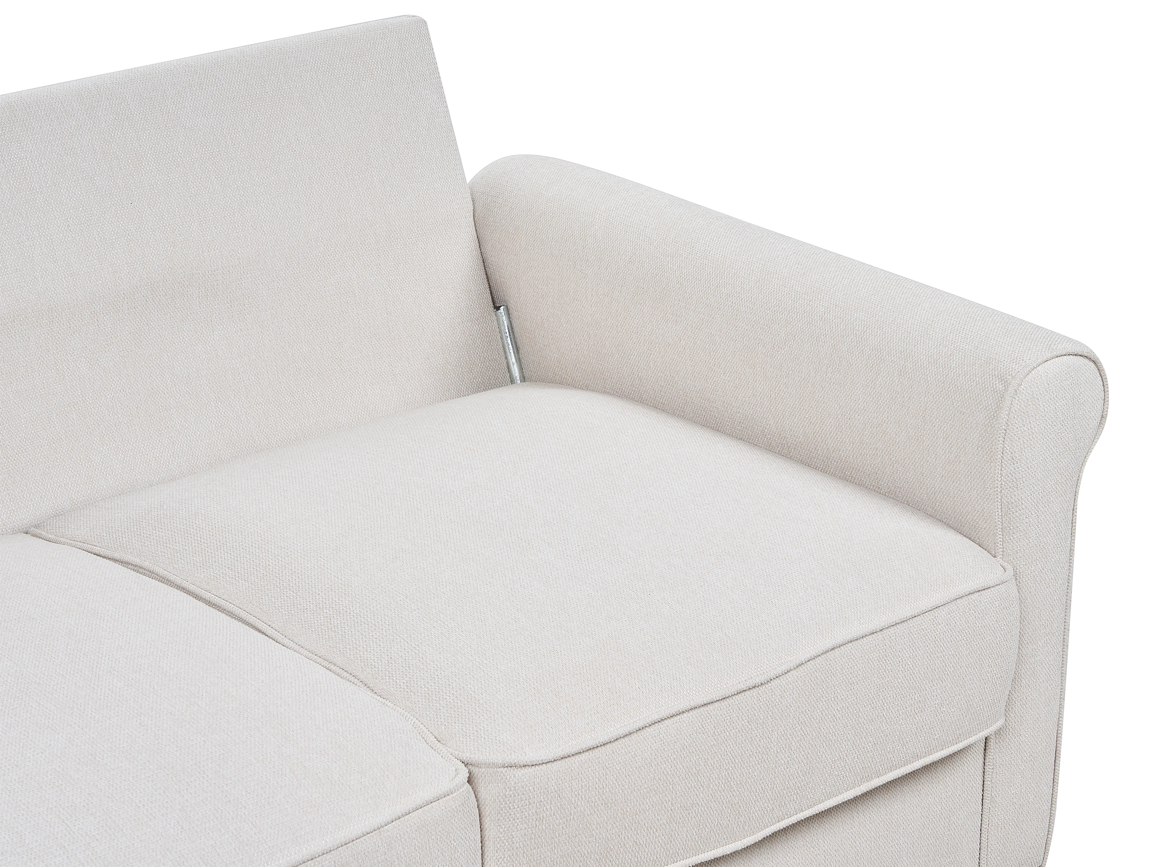 Bank 3-zits RONNEBY Stof Beige