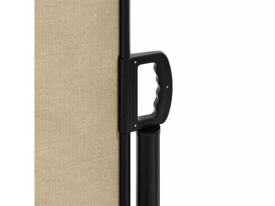 Auvent latéral rétractable beige 100x300 cm