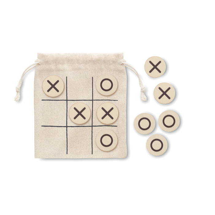 GiftRetail MO6954 - TOPOS Jeu de morpion en bois