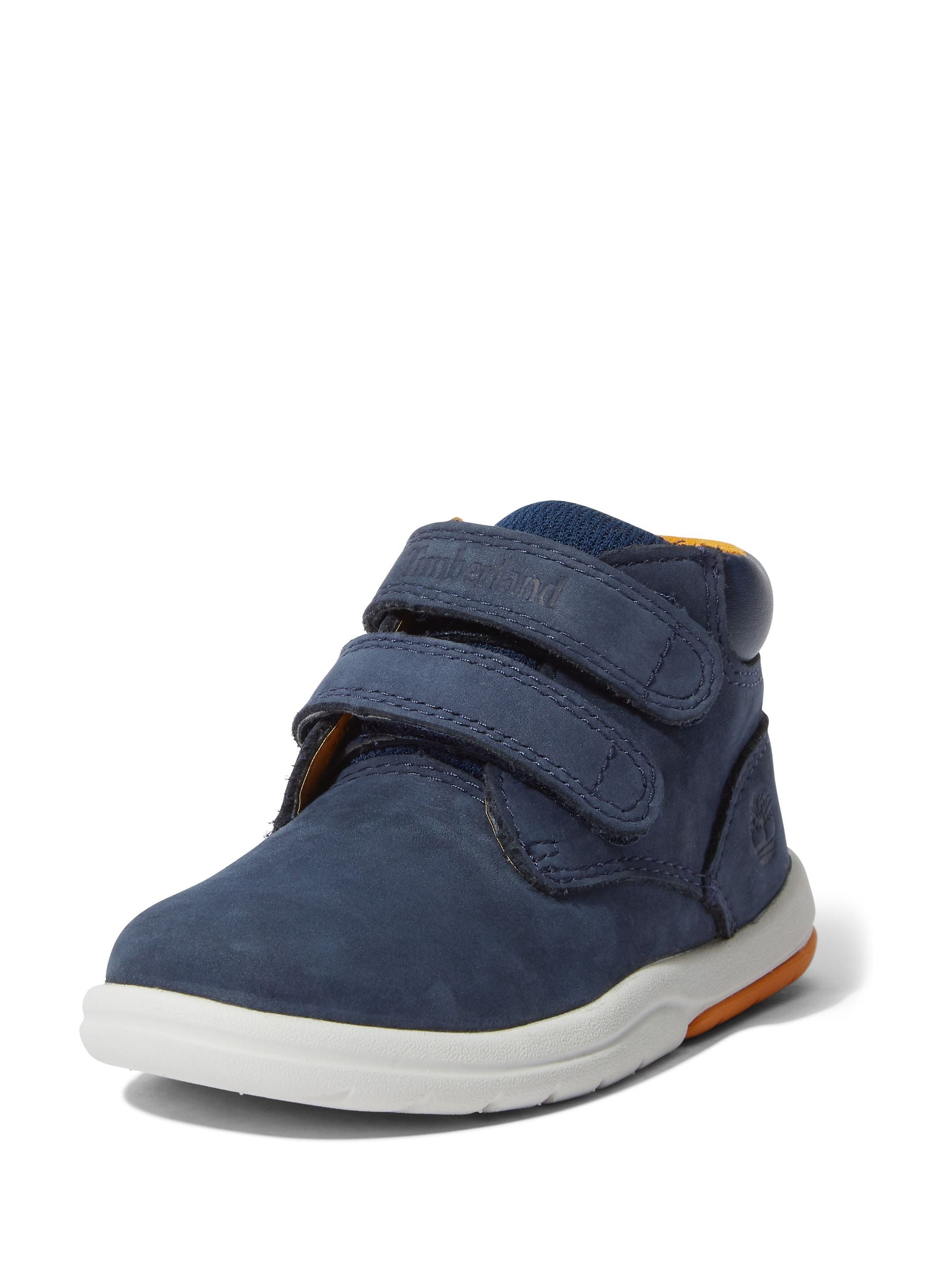 Marineblauw - ® Timberland - Nubuck trainingsschoenen met haak en lus voor peuters