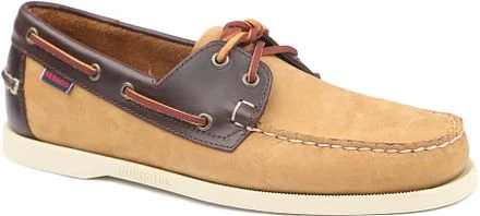 Sebago Schoenen Docksides Portland Beige Bruin 78123HW-Yellow Mustard - Dk Brown kopen