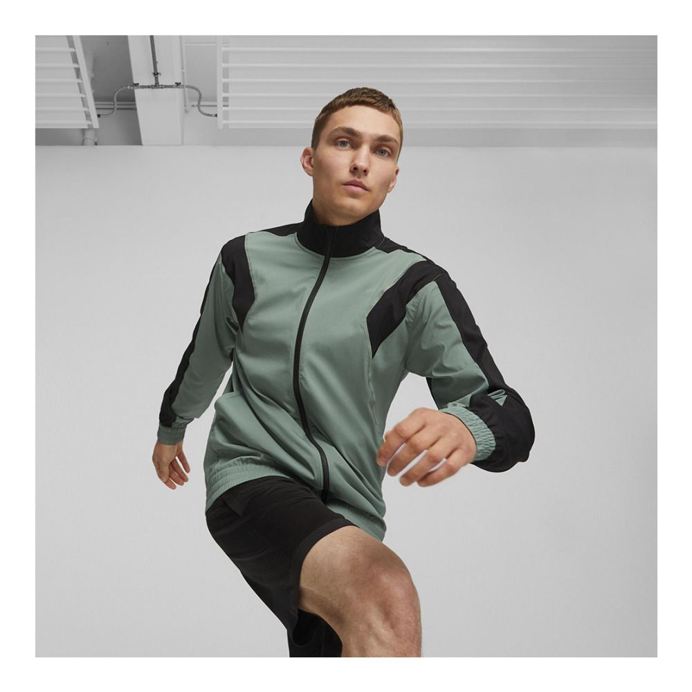 Puma FD PFIT FZ WV - Veste Homme eucalyptus/puma black