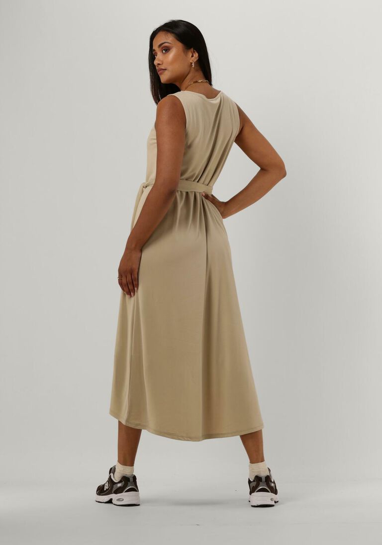 MSCH COPENHAGEN beige msch copenhagen midi jurk mschdeanie lynette sl dress 1