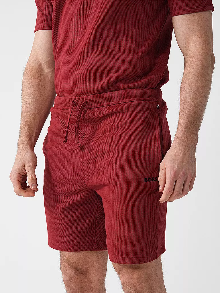 BOSS Loungewear Shorts dunkelrot