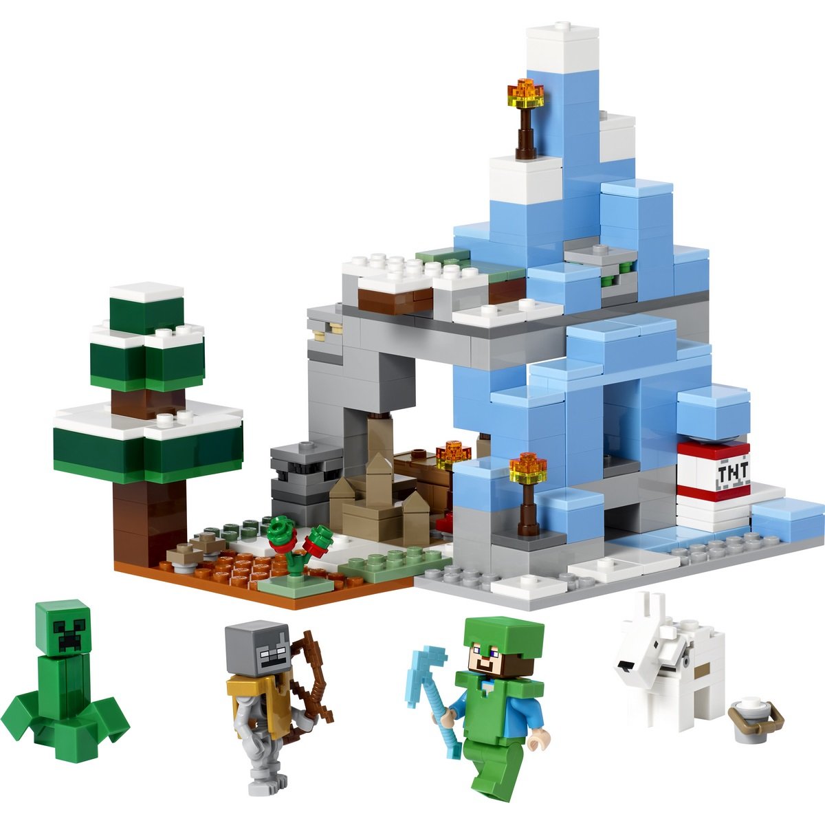 Les pics gelés Lego Minecraft 21243