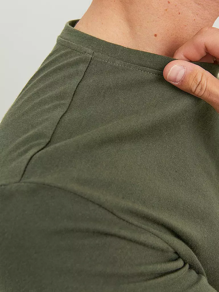 JACK & JONES T-Shirt JJENOA olive