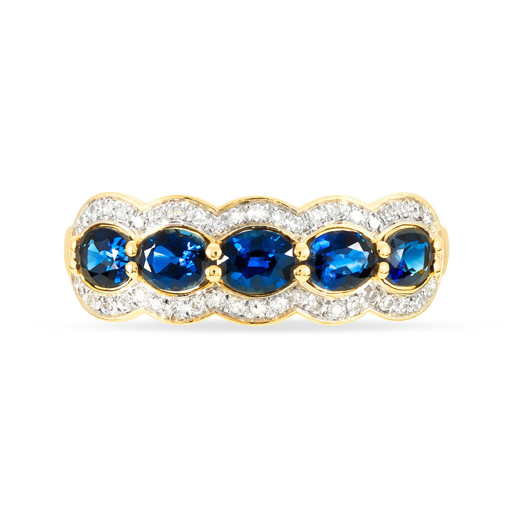 Bague Margaux Or Jaune Topaze Et Diamant