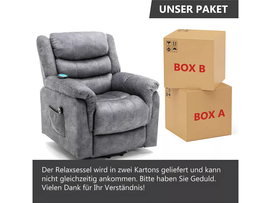 Fauteuil relax Électrique en tissu - Girs - Sweiko