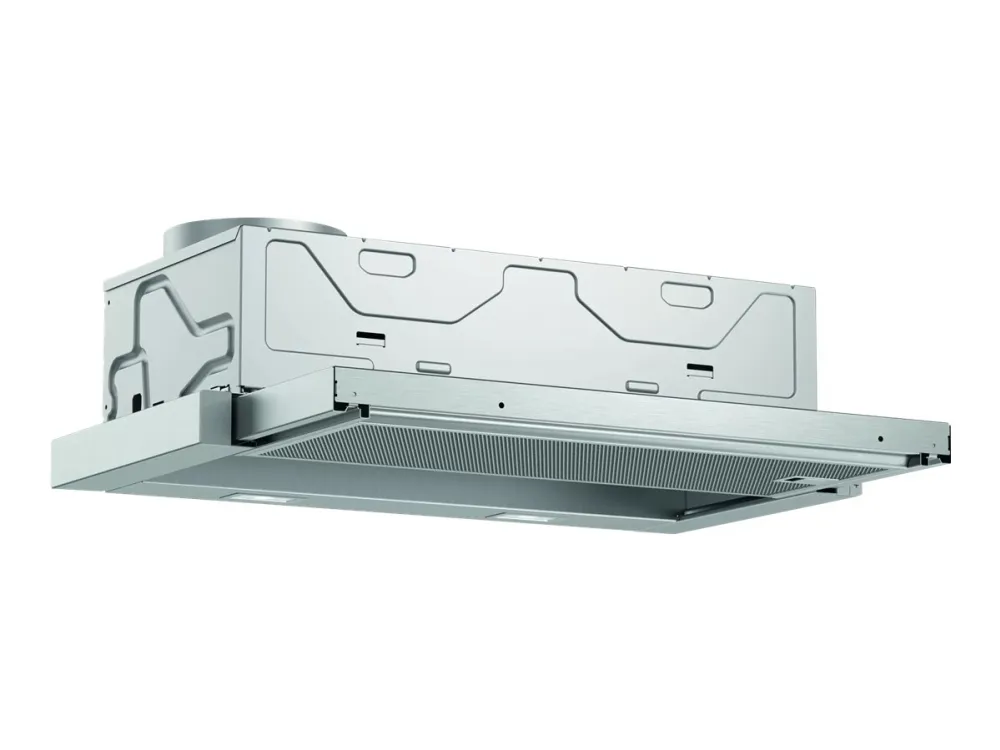 Bosch Serie | 4 DFL064A52 - Hætte - teleskopisk - Niche - bredde: 52.6 cm - dybde: 29 cm - udtrækning og recirkulation (-) - med intern motor - metalsølv