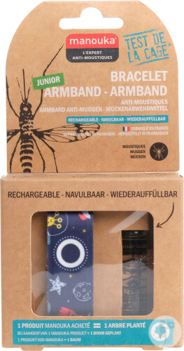 Manouka Bracelet Anti-Moustiques Enfant Espace 1 Pièce