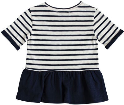 Ebbe Benita T-Skjorte, Offwhite/Dark Navy