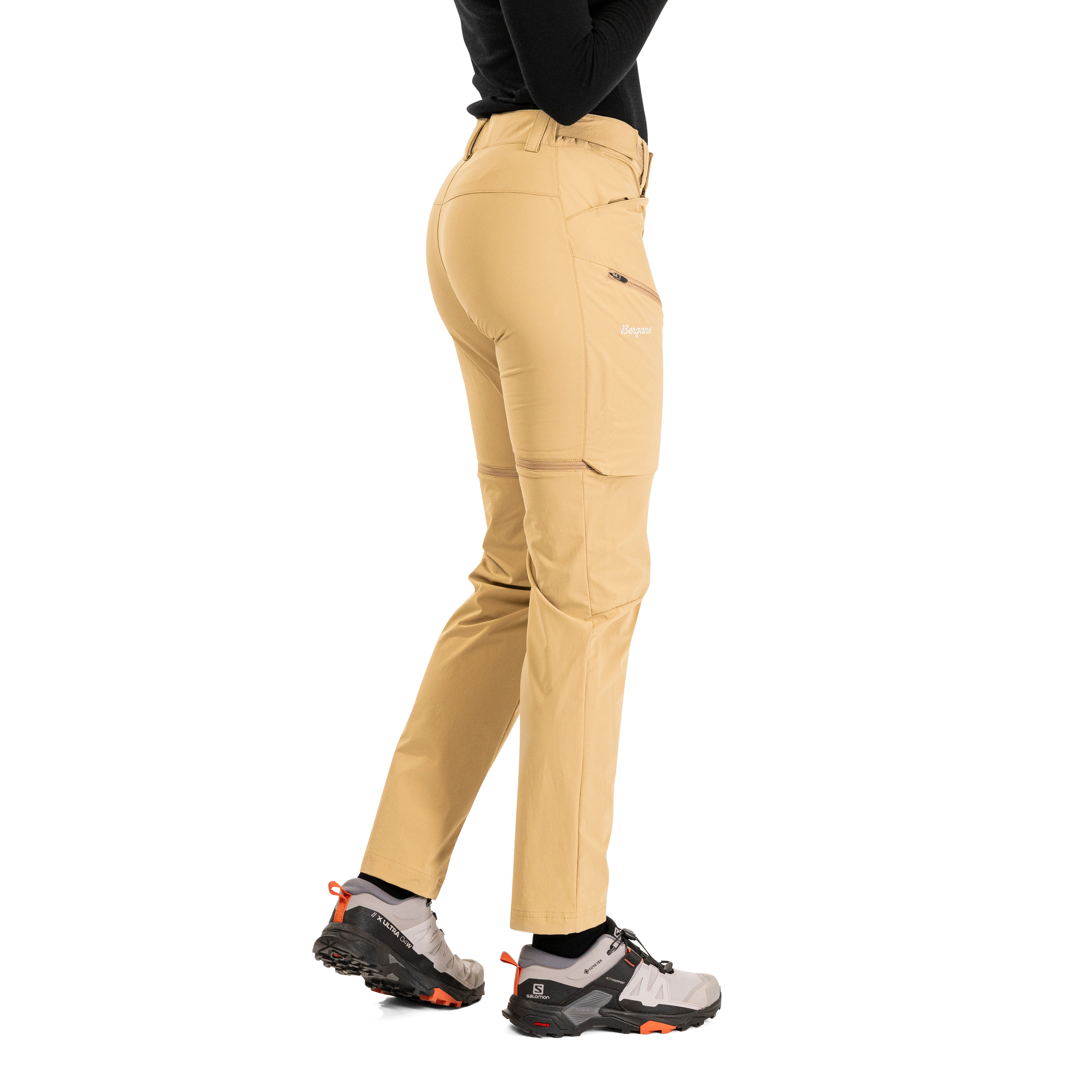 Convertible Zip-Off Softshell Pants Women Warm Sand