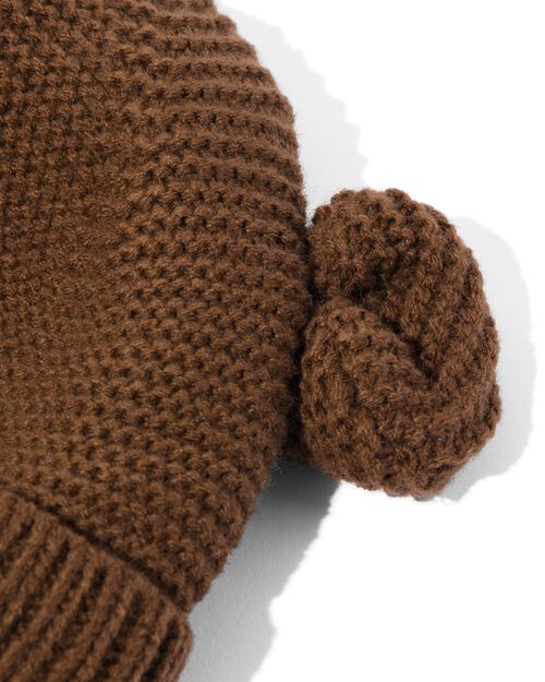 bonnet pour bébé chien marron