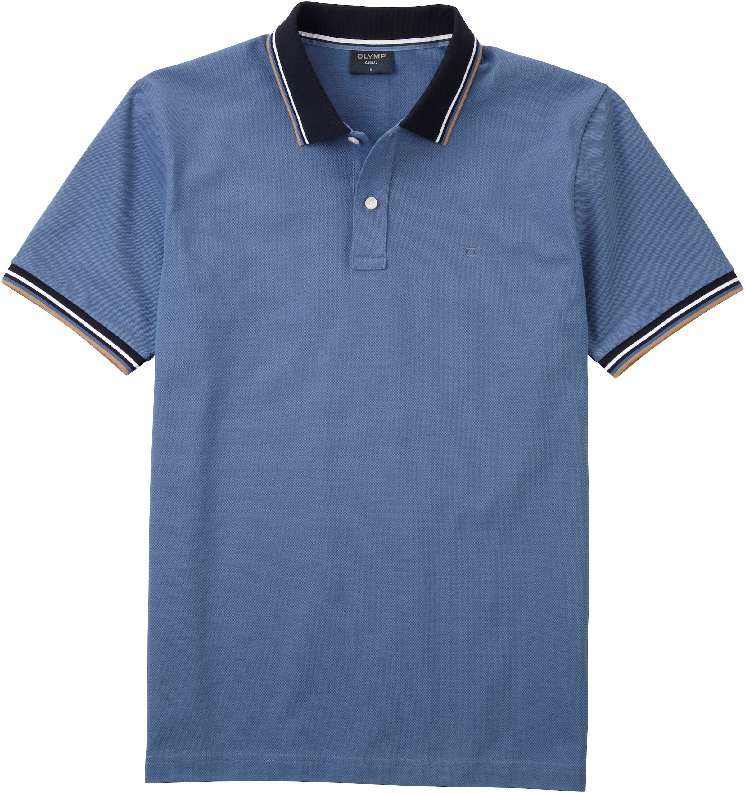 OLYMP Poloshirt »Casual«, farbliche Kontrast-Details