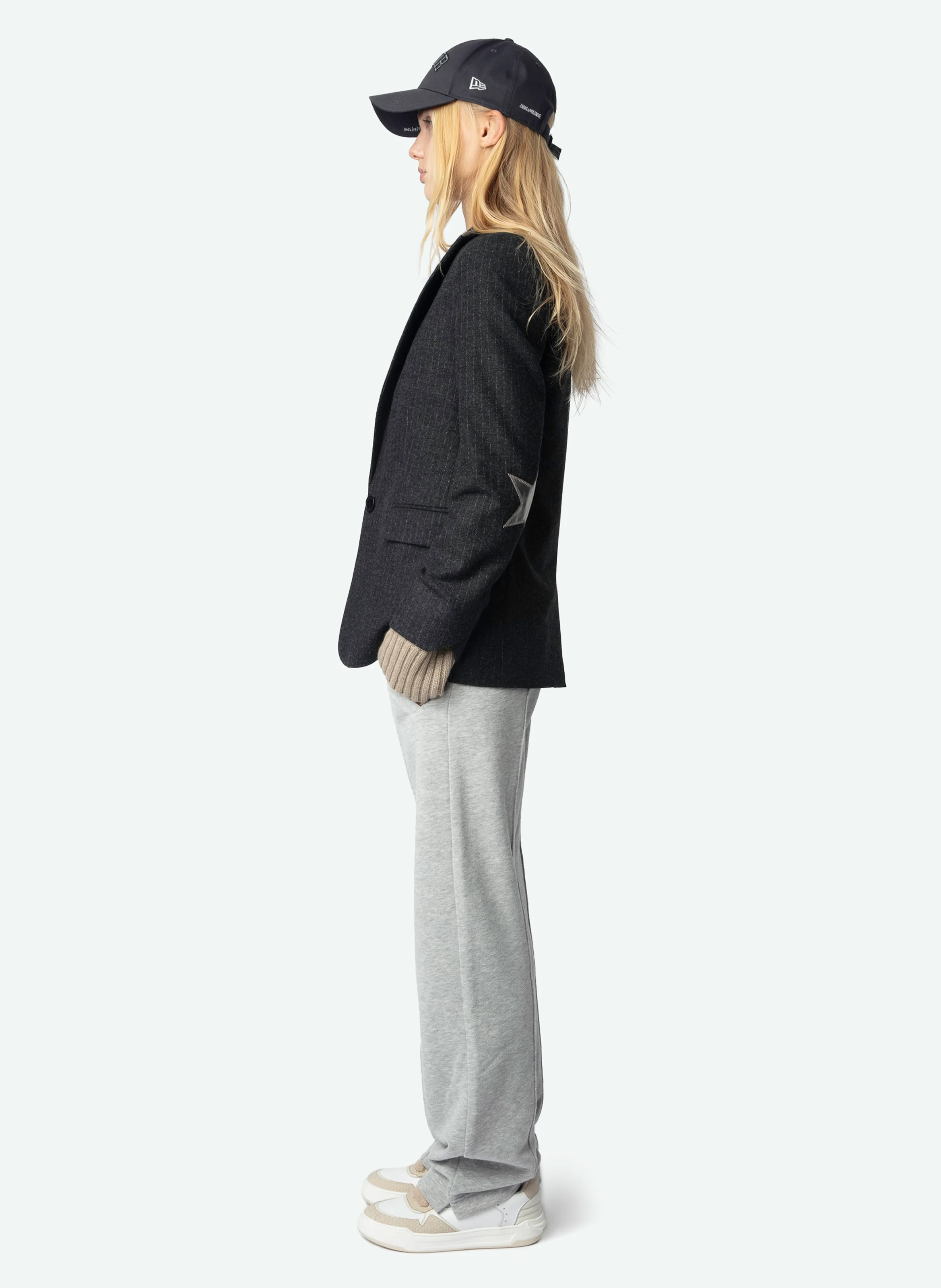 CHILL - Jogging droit en coton mélangé | Gris