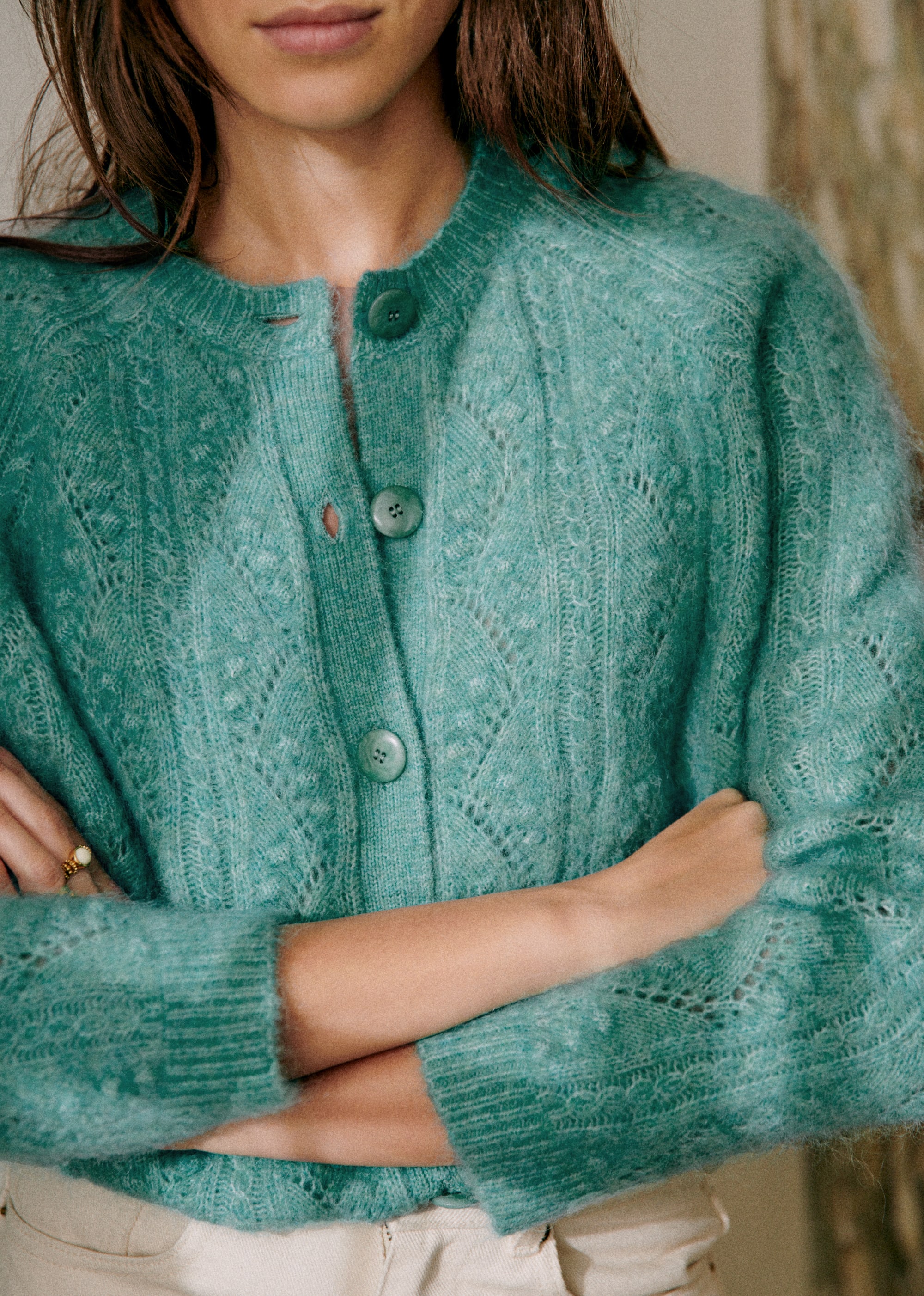 Gilet Magda - Vert Céladon - E-SHOP/MAILLE 5905488