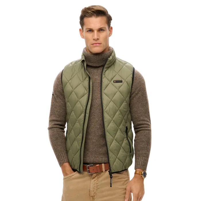 Superdry Diamond Quilt Fuji Lite Bodywarmer Heren