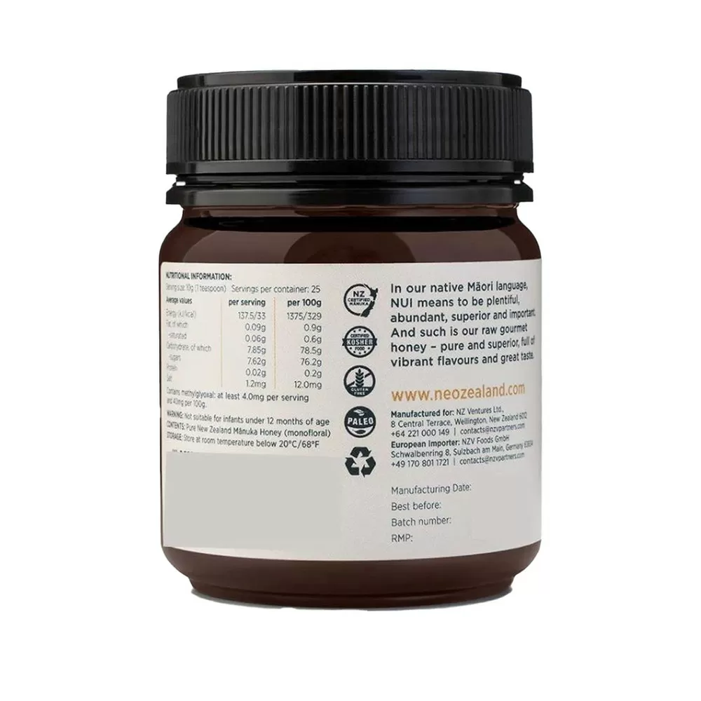 Nui Manuka Honey MGO 400  - 250 g