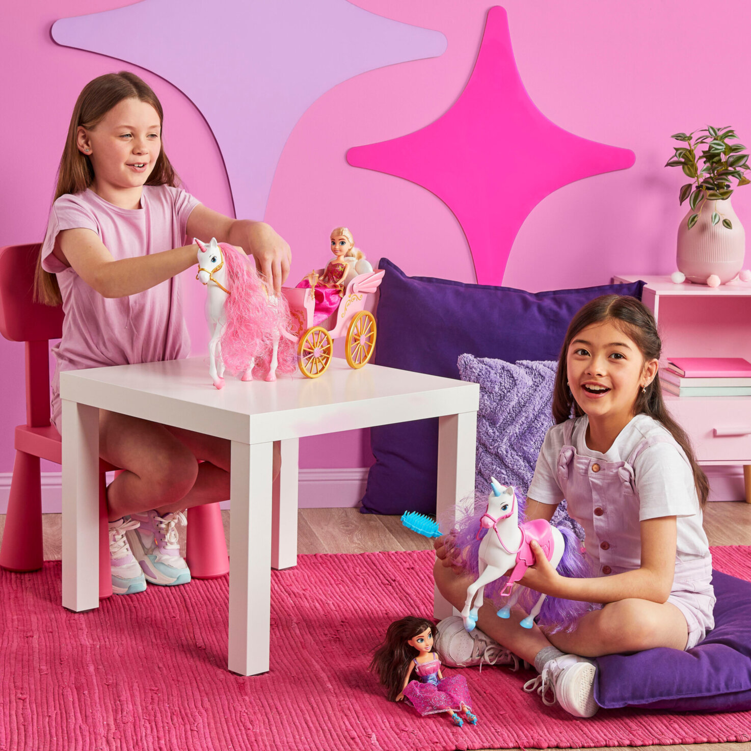 Sparkle Girlz - Einhorn und Prinzessin mit Kutsche
