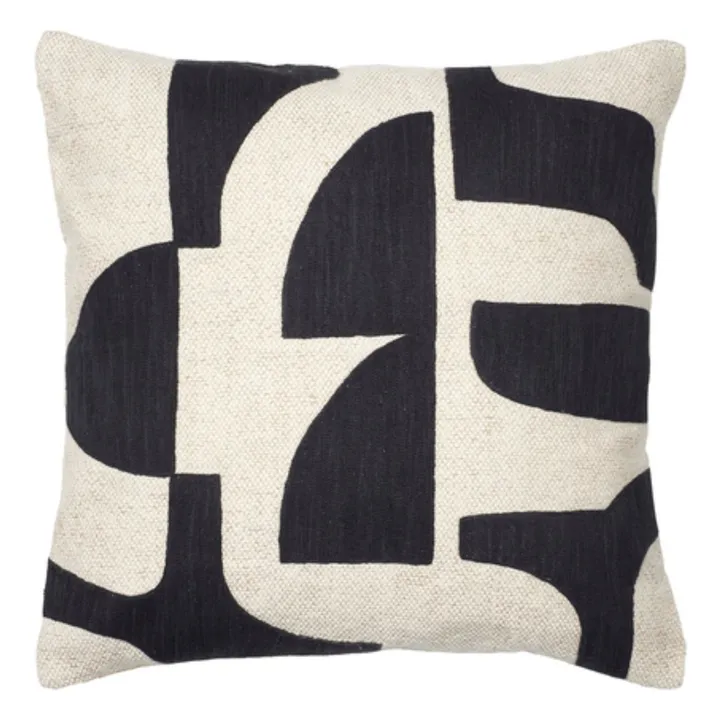 Broste Copenhagen Housse de coussin Mundo | Noir