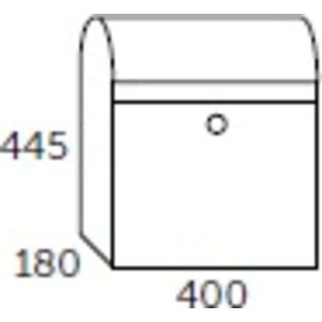 Allux postkasse model KS200 - galvaniseret
