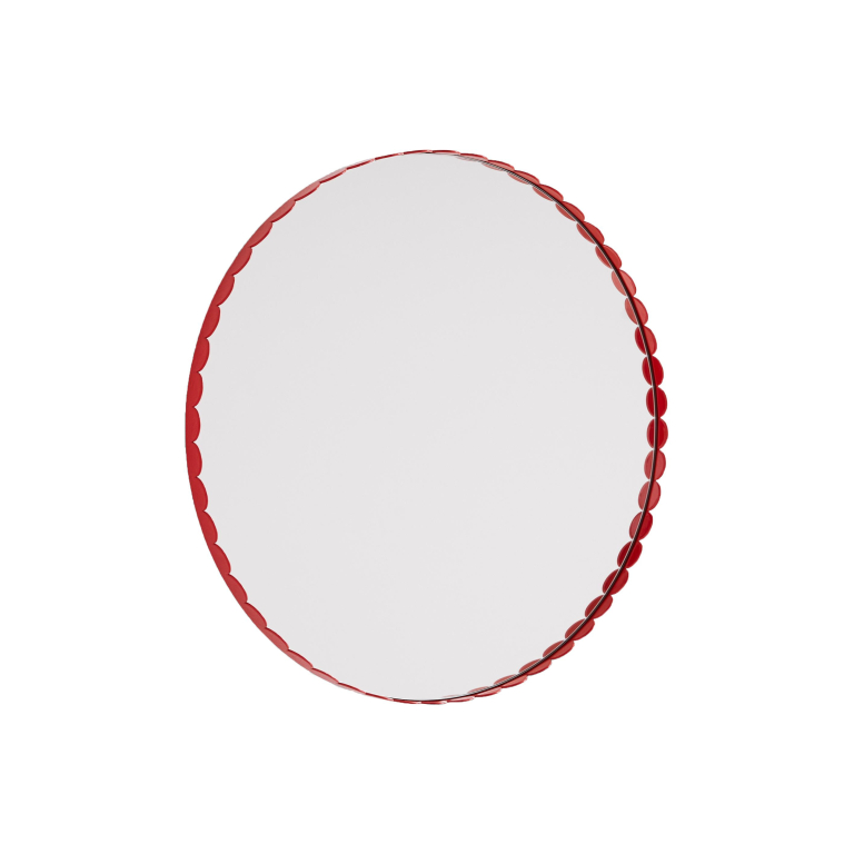 Hay Arcs spiegel Ø60 rood