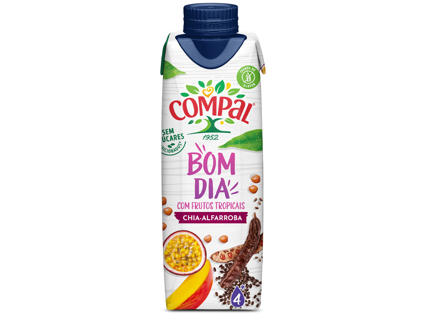 NÉCTAR COMPAL VITAL BOM DIA CHIA ALFARROBA 0.30L