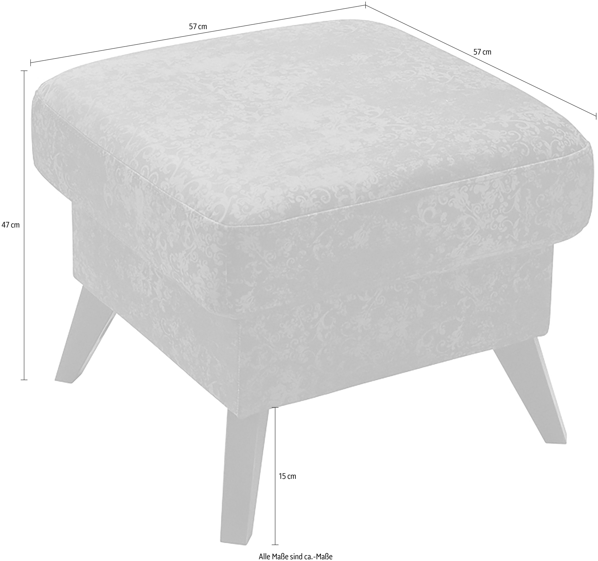 exxpo - sofa fashion Hocker »Side, extravaganter Bezug, bequem und komfortabel«