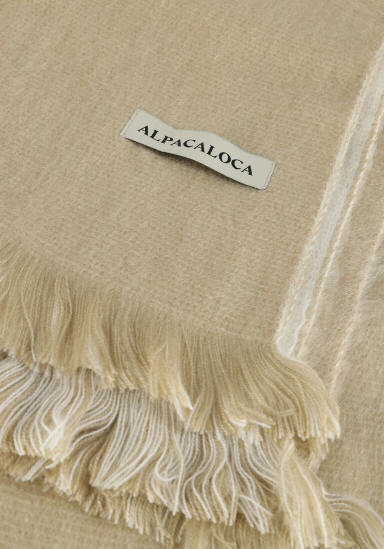 ALPACA LOCA beige alpaca loca sjaal double scraf