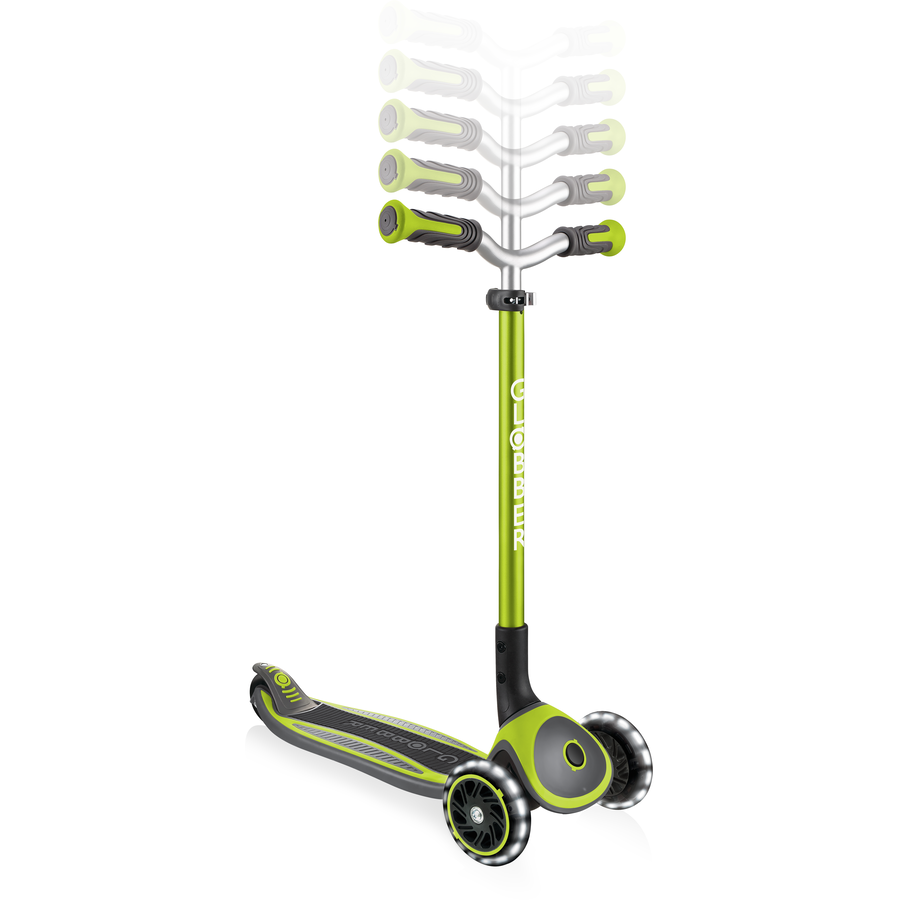 GLOBBER MASTER LIGHTS lime grün, mit Leuchtrollen