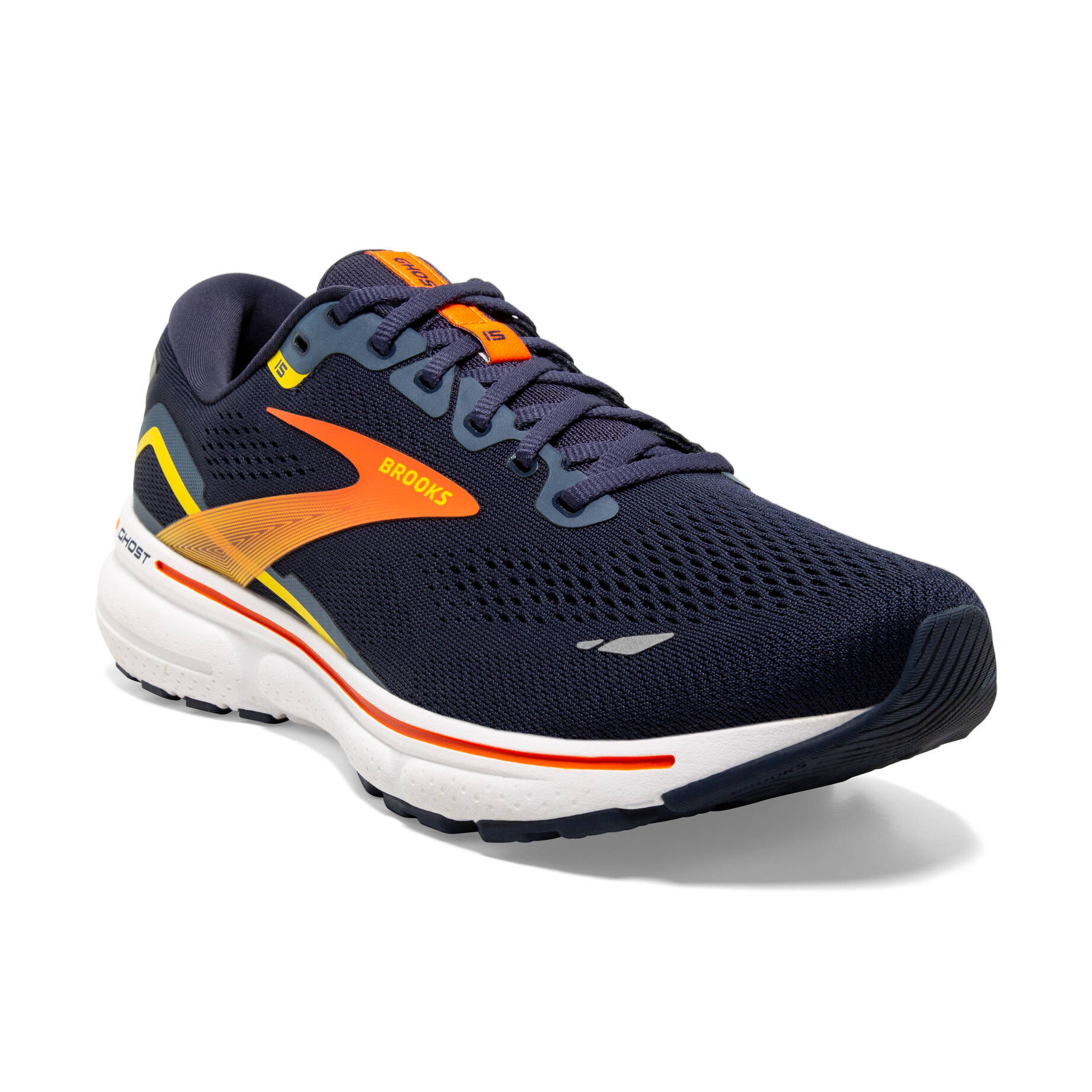 Brooks| Herren Laufschuhe GHOST 15 marine/rot