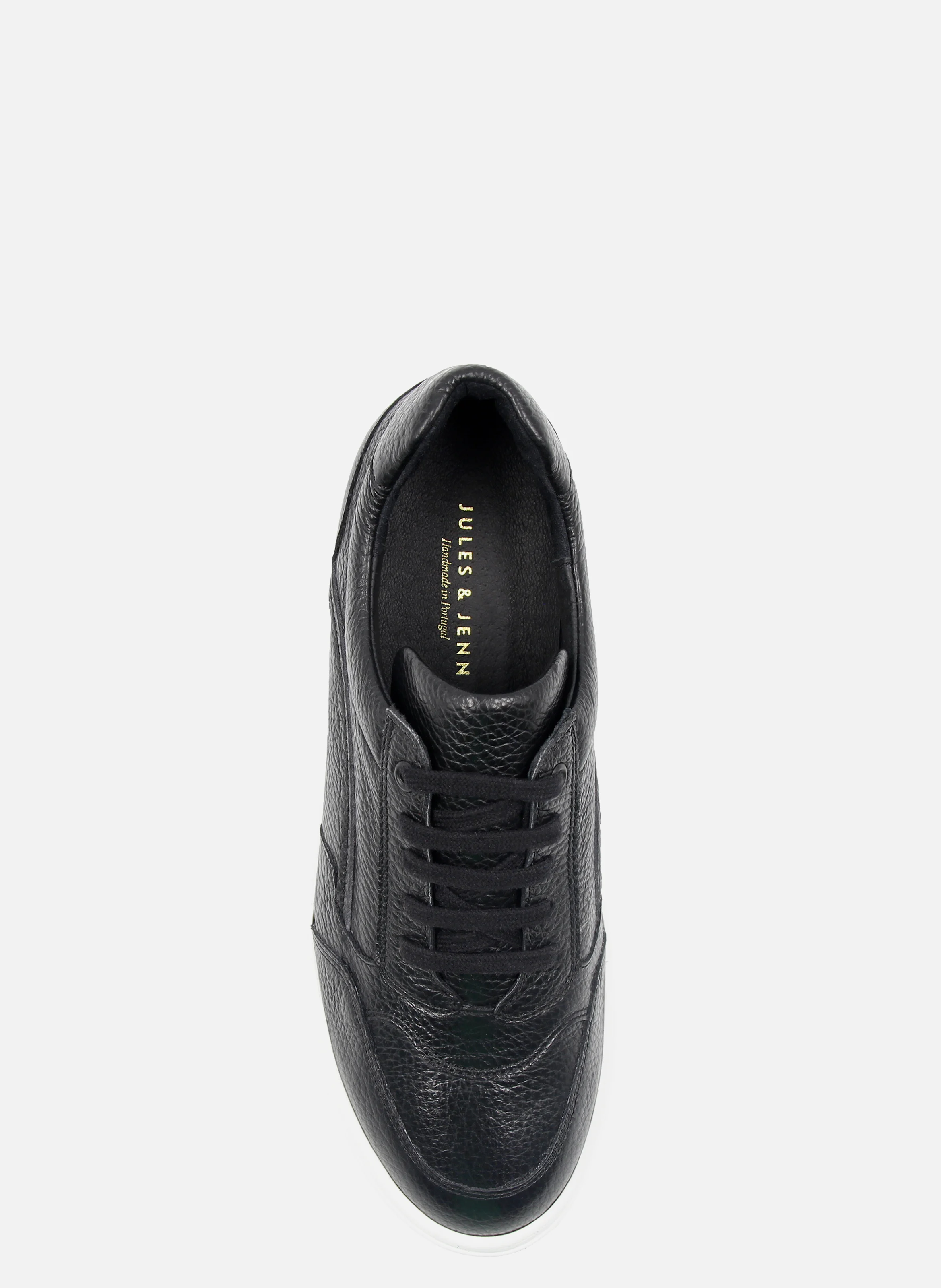 Baskets vintage cuir grainé | Noir