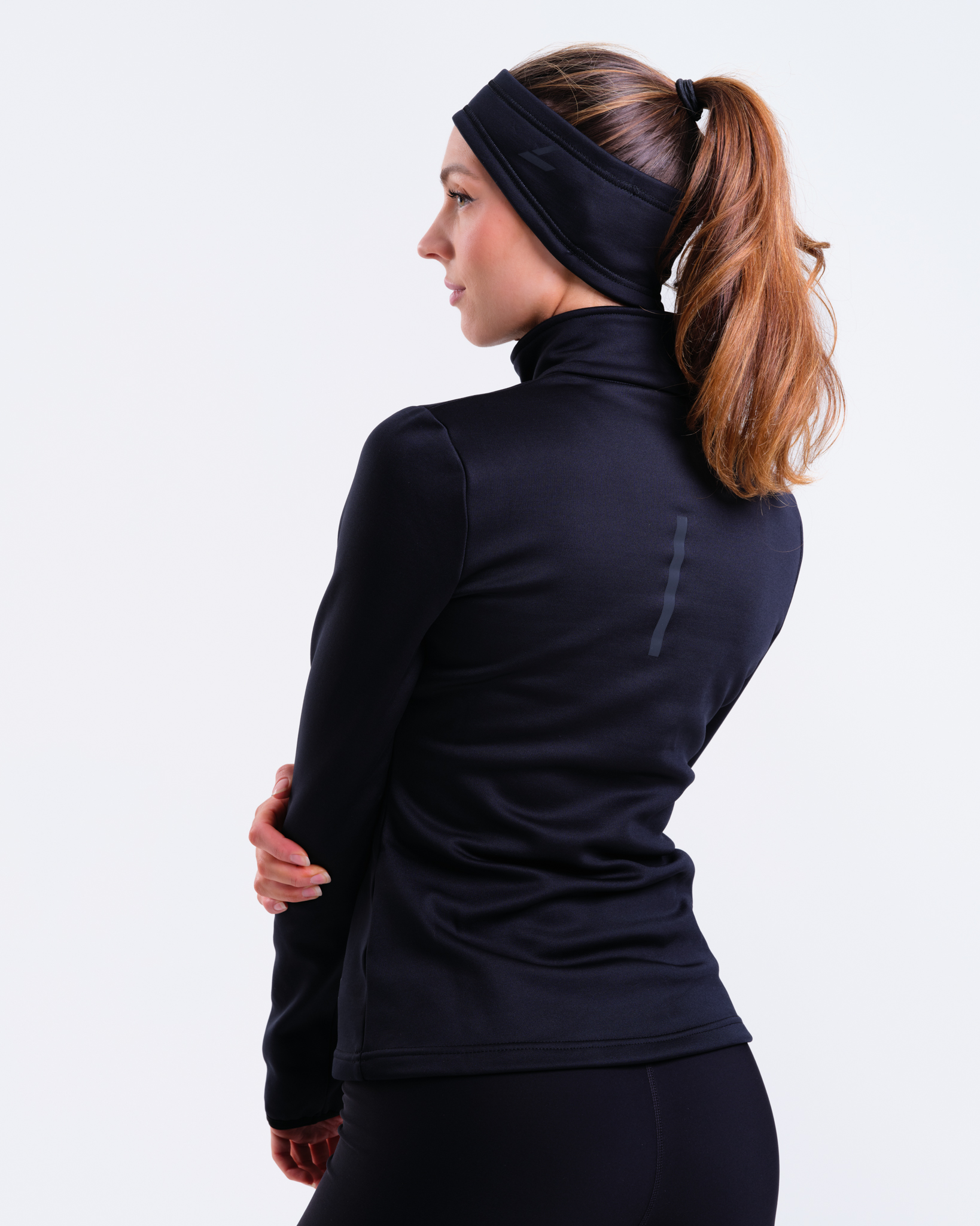 LEVITY Accelerate Winter Half Zip LS Black Beauty